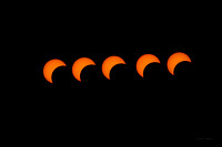 partial solar eclipse in Six Mile SC
